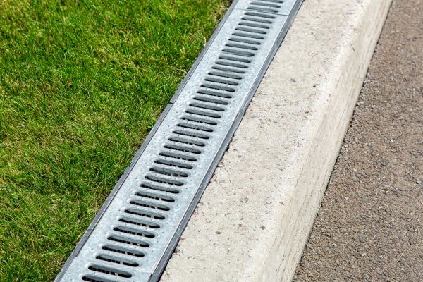 Courtyard Drain Installation in Hudson